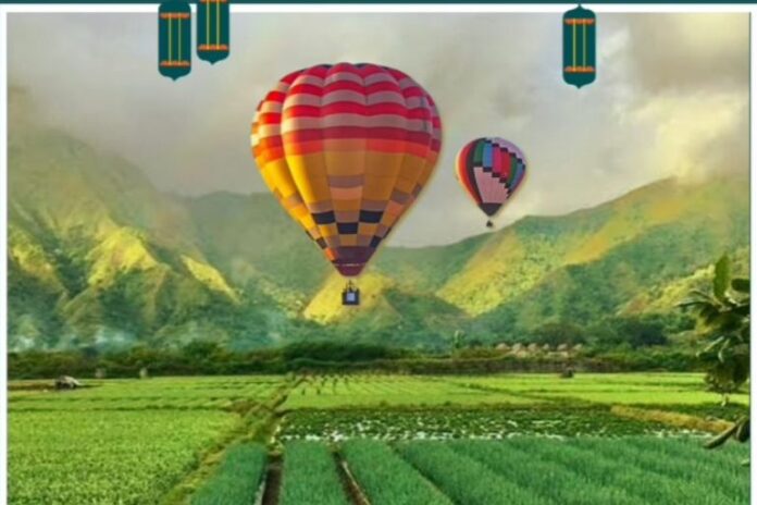 Wisata balon udara, Sembalun, Lombok Timur