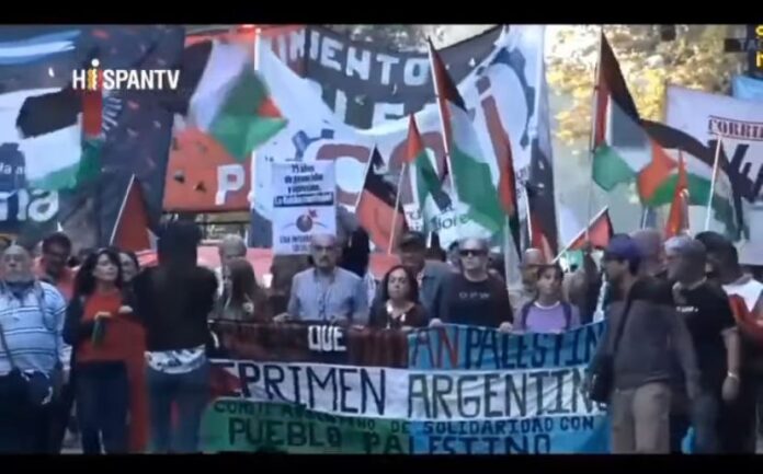 Demo besar anti Israel terjadi di Argentina saat gelaran Piala Dunia U-20 tahun 2023